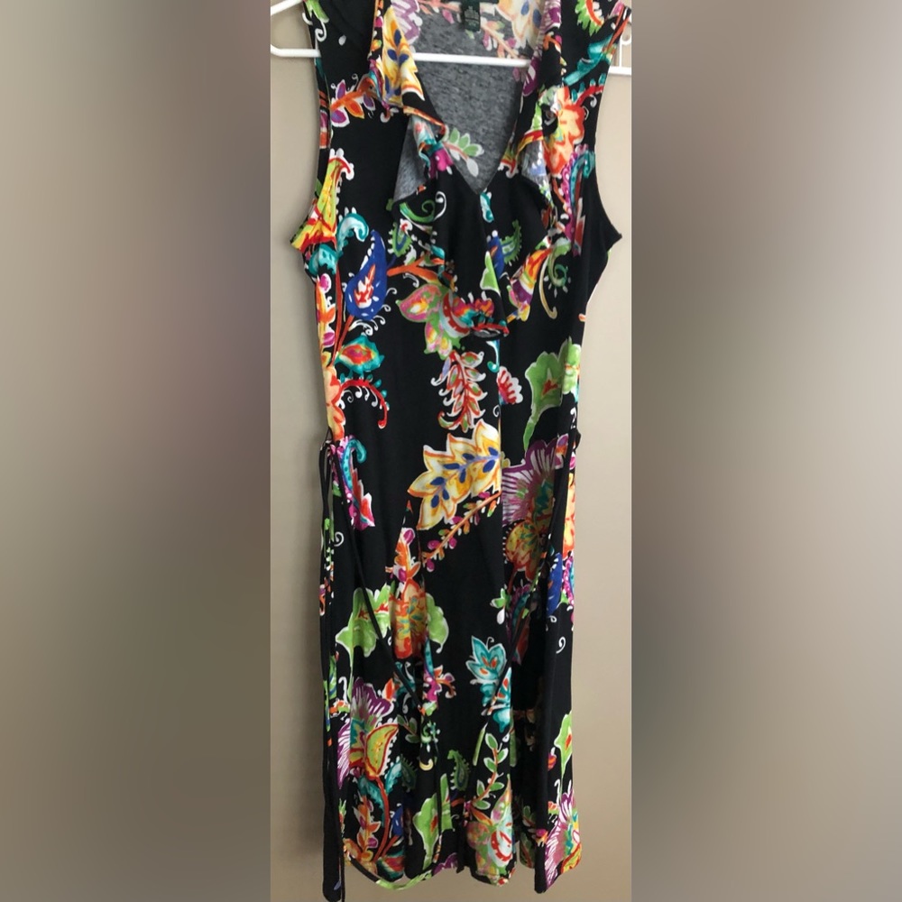 LAUREN RALPH LAUREN Colorful Sleeveless Knit Dress  Size M
